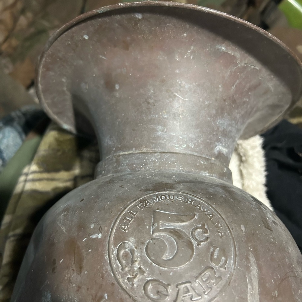 Vintage Metal Cigar Ashtray